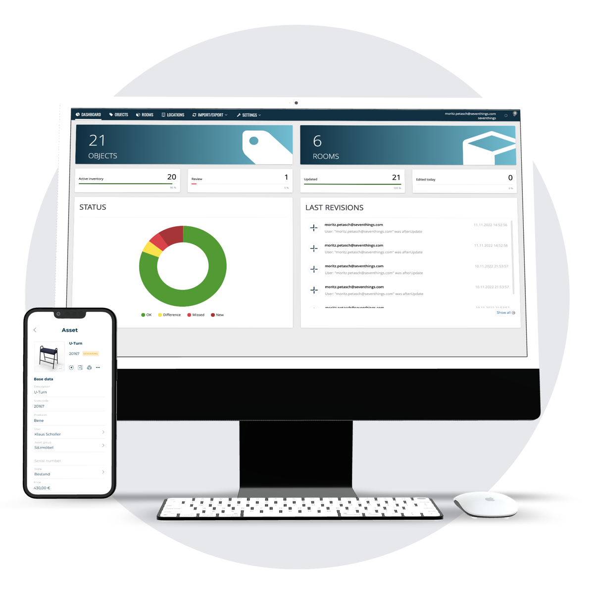 Die Inventarsoftware von seventhings