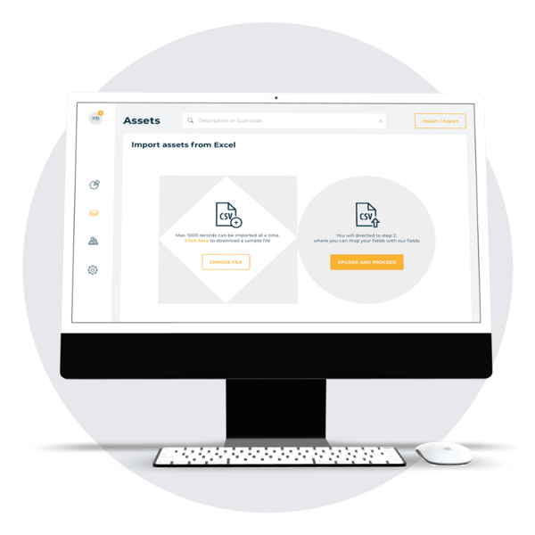 Import und export Funktion seventhings Software