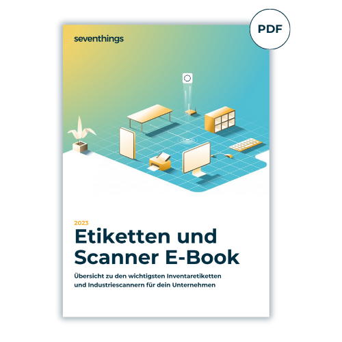Inventaretiketten und Scanner E-Book von seventhings