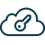 cloud with key icon