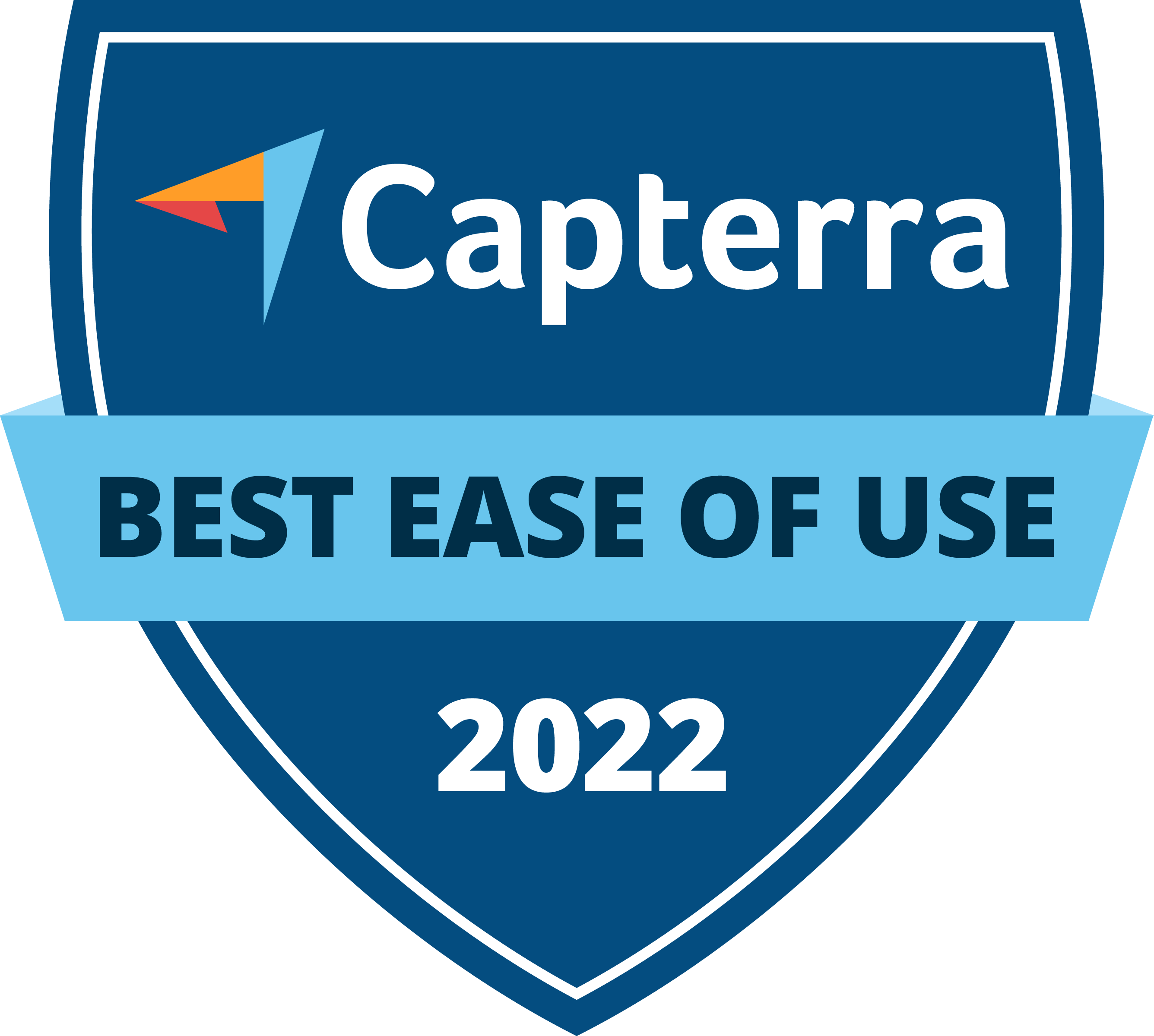 Capterra Badge Best Ease of Use 2022