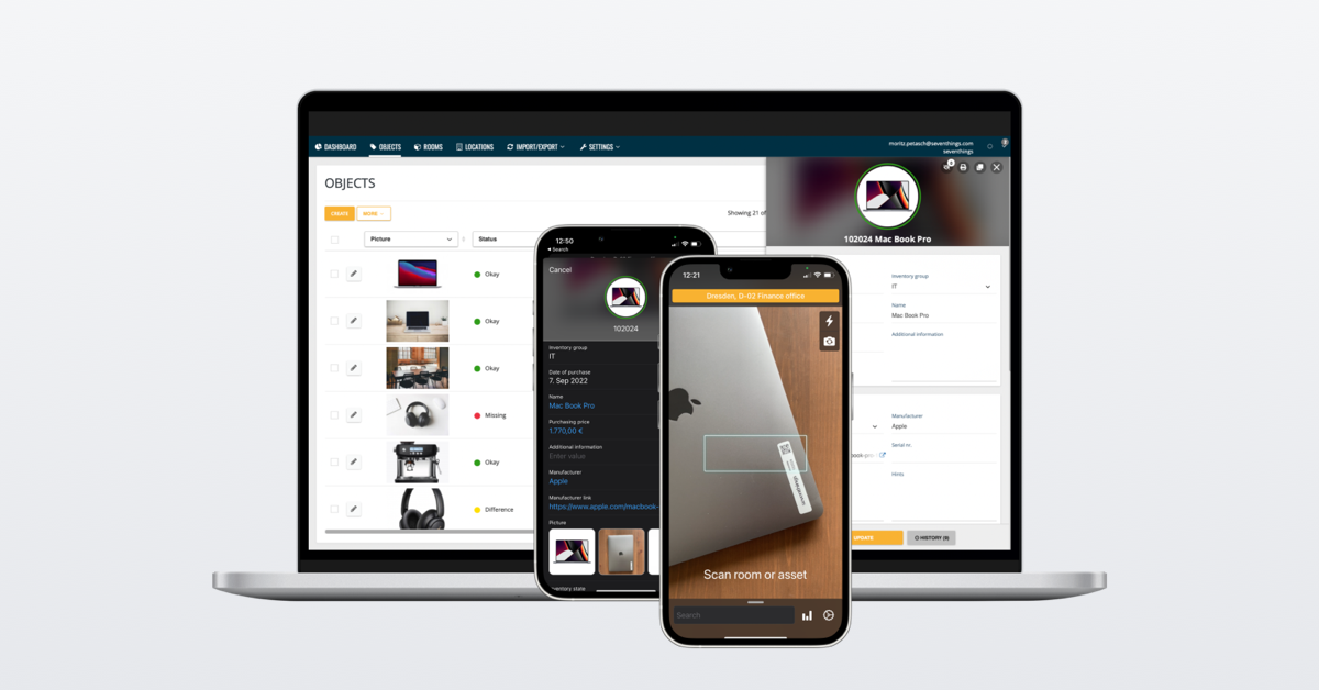 seventhings web application and app